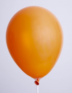 Orange Metallic balloons 5 